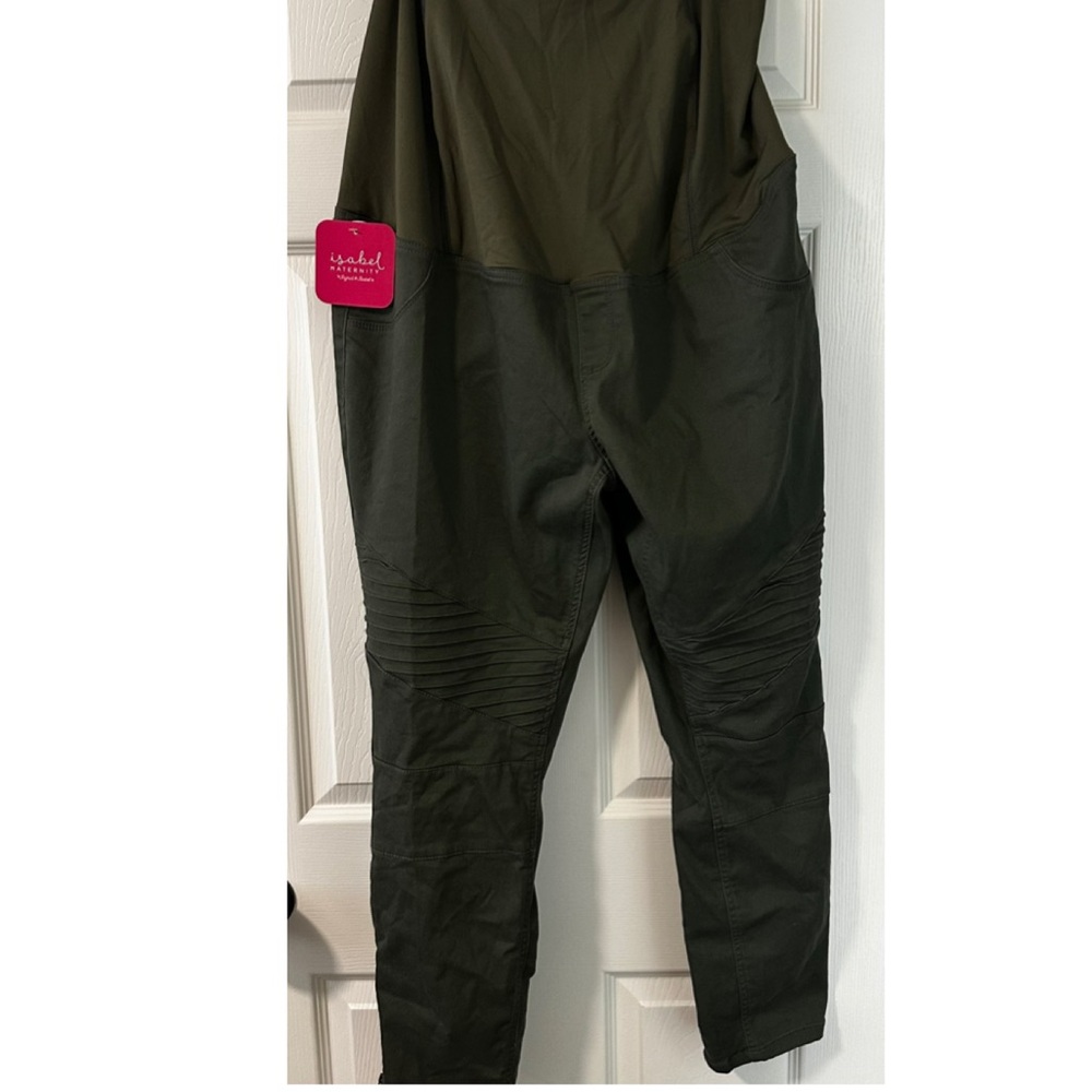 NWT Isabel Maternity Green moto jeggings size 18